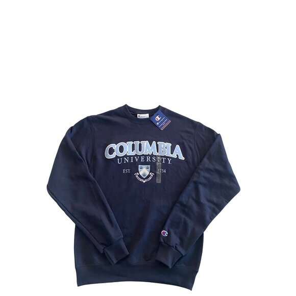 Champion Columbia University Navy Sweatshirt Small Authentic Athleticwear Cotton - Picture 1 of 12